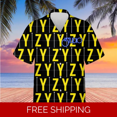 Hawaiian Shirt Unisex Le Studio YYZ Yellow Logo